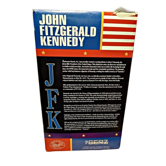 John F Kennedy American Heritage Stein 1993 Anheuser Busch /Gerz Made in Germany - Picture 11 of 13